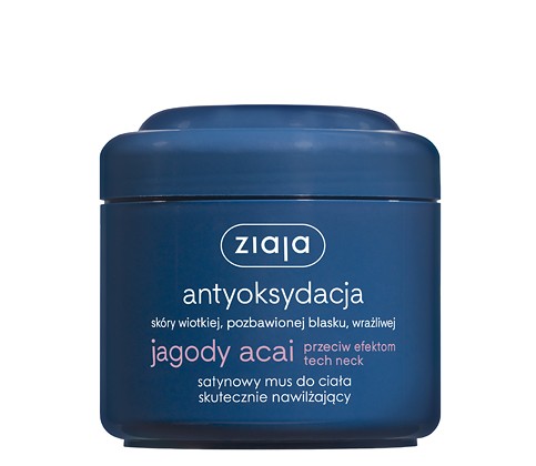 Ziaja Acai Berries - Satin Moisturizing Body Mousse, 200 ml