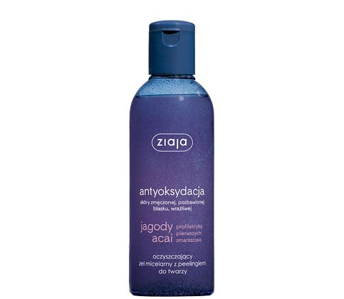 Ziaja Acai Berries - Purifying Micellar Gel with Scrub, 200 ml