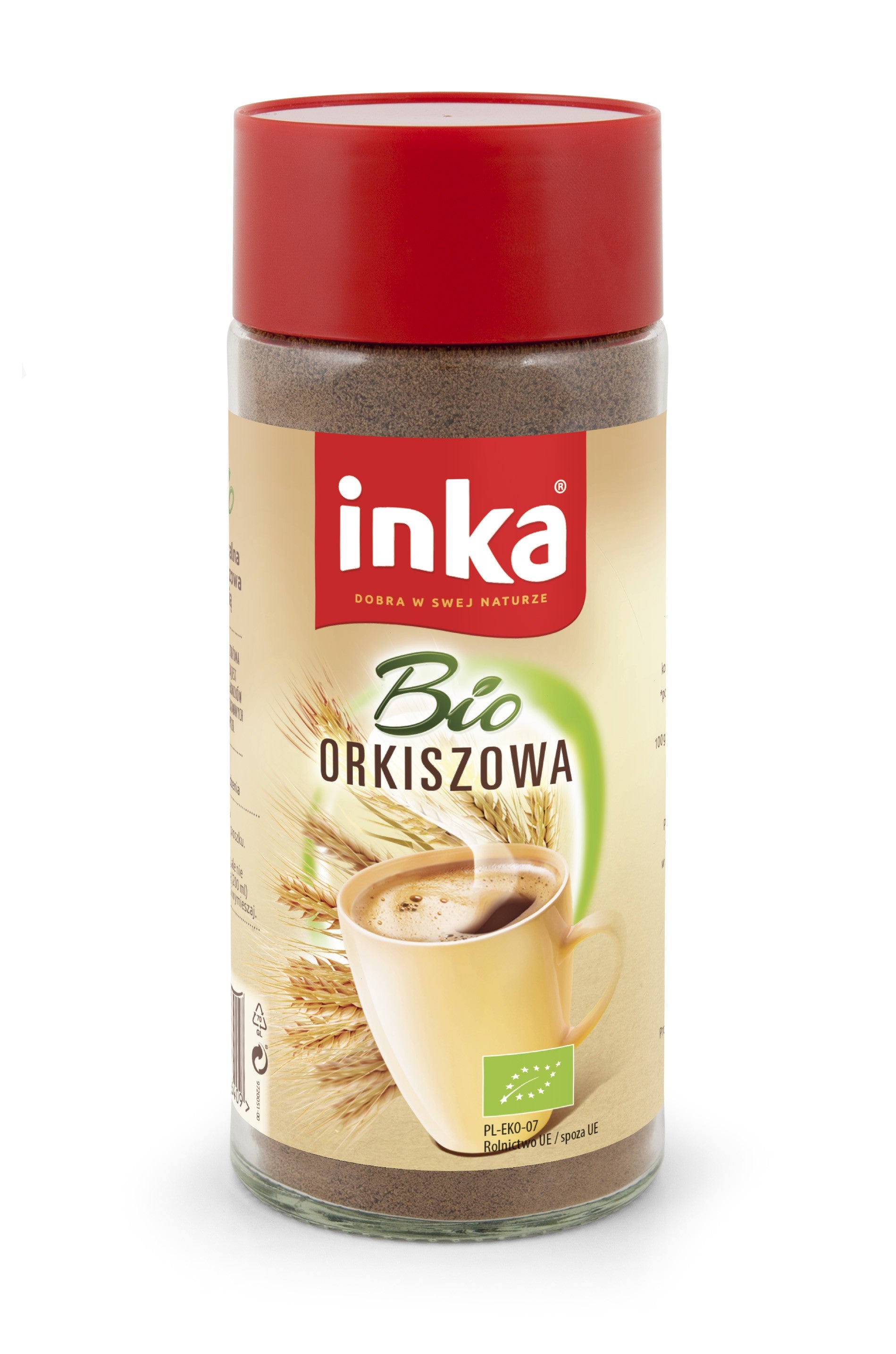 Inka Bio Spelt - instant spelt cereal coffee with chicory, 100 ml capacity