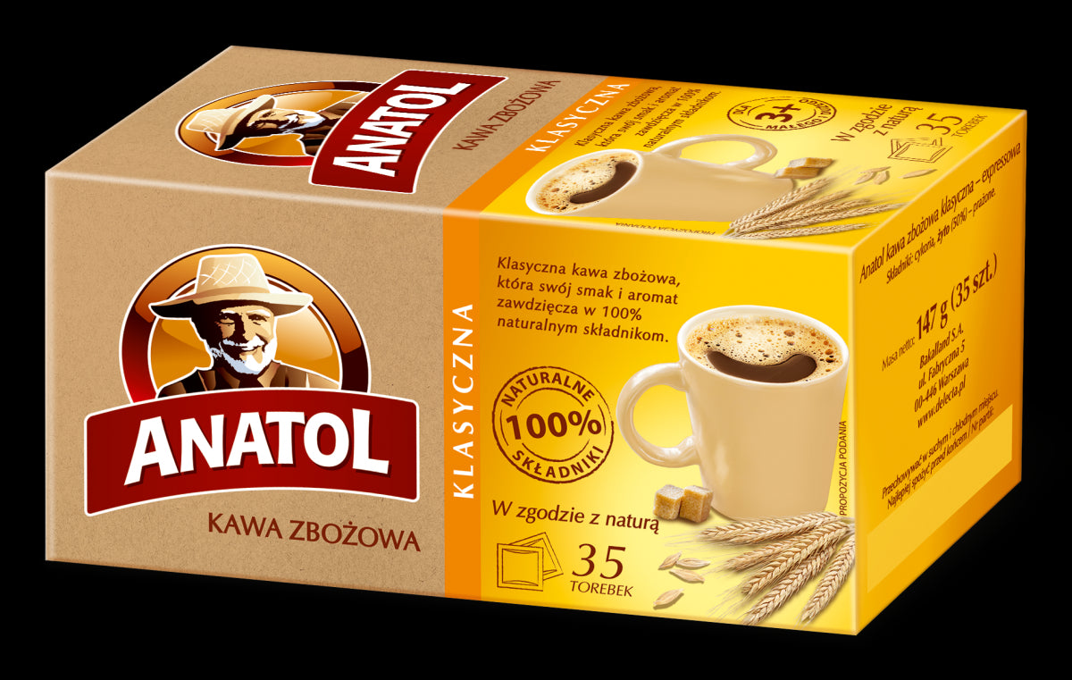 Anatol - classic express cereal coffee, capacity 35 sachets