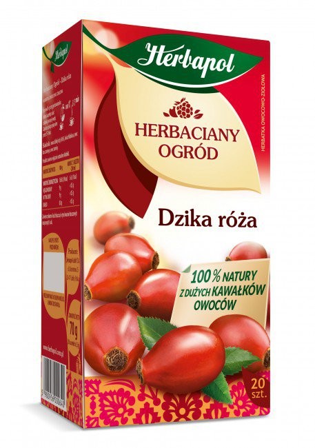 Tea Garden, Wild Rose - fruit and herbal tea, net weight: 2.82 oz (20 sachets x 0.14 oz)