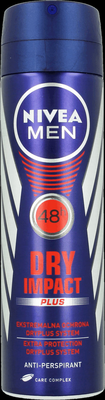 NIVEA MEN Dry Impact Anti-Perspirant Spray, 48h, capacity 150 ml