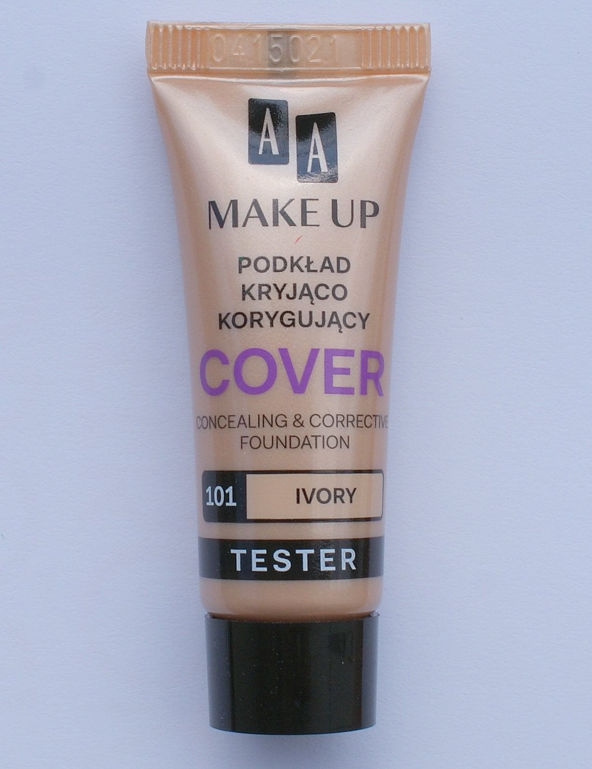 AA MAKE UP - podkład kryjąco-korygujący 101 IVORY, poj. 10 ml *** TESTER ***