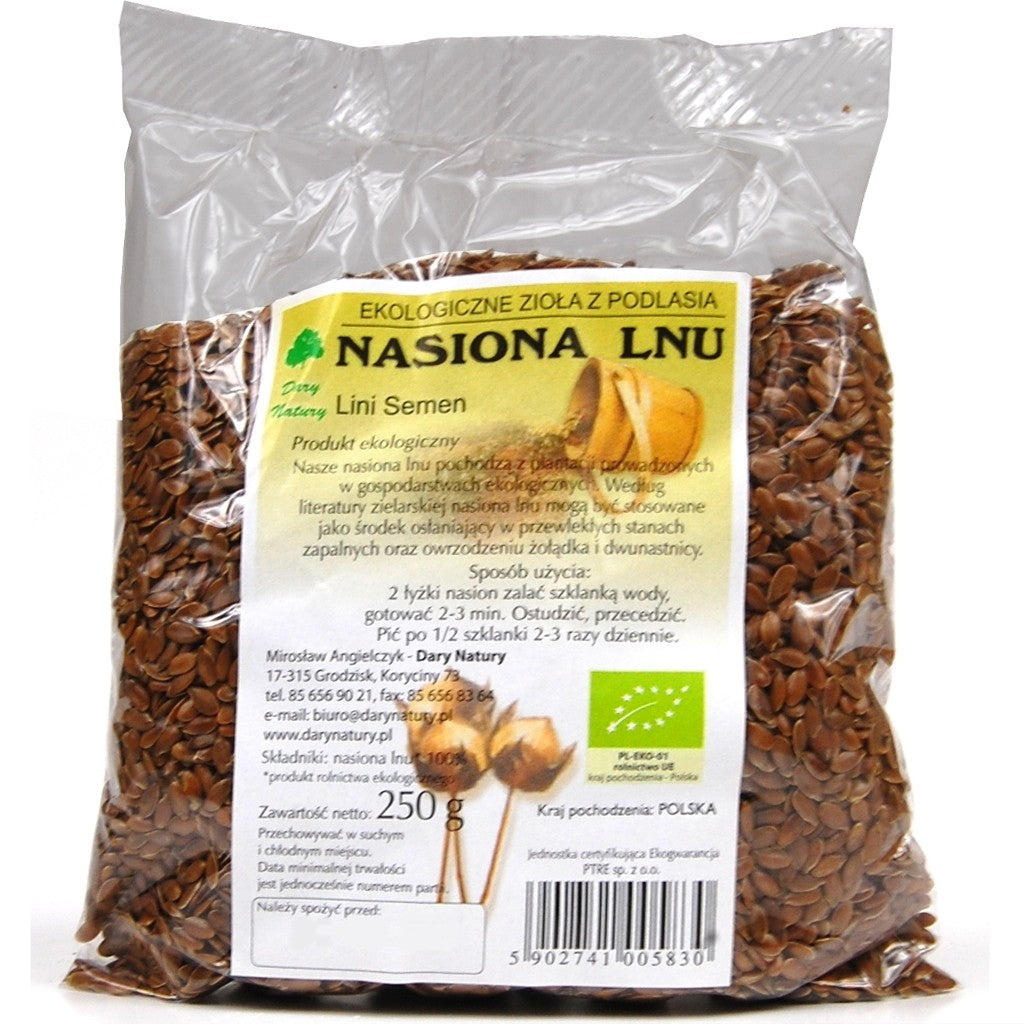Len nasiona EKO, poj. 250 g