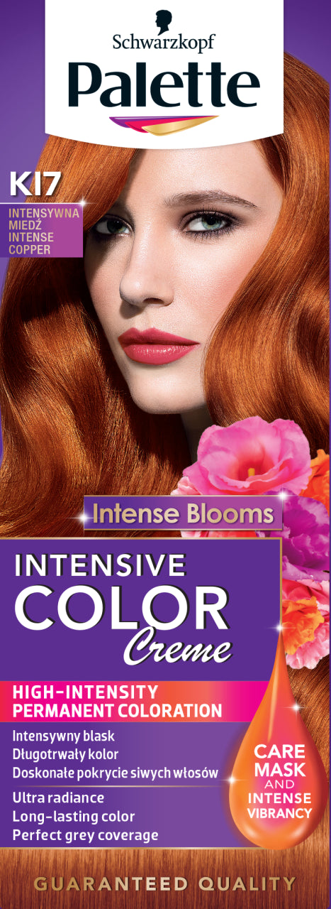 Palette Intensive Color Creme - coloring cream, K17 Intensive Copper (Intense Blooms Collection)