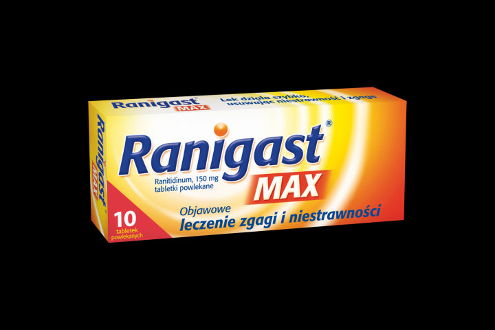 Ranigast Max - tabletki powlekane, 150 mg, 10 szt
