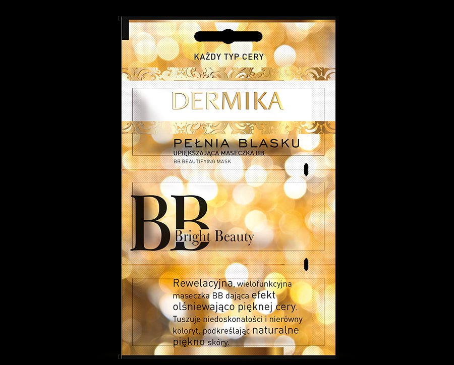 Dermika Maseczki Piękności - Pełnia Blasku, upiększająca maseczka BB BRIGHT BEAUTY, poj. 3 x 2 ml
