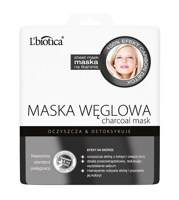 Maska Węglowa, poj. 23 ml (w postaci nasączonej tkaniny)