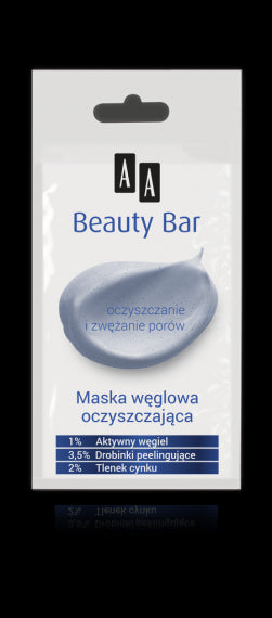 AA BEAUTY BAR - maska węglowa oczyszczająca, poj. 8 ml