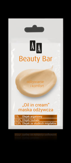 AA BEAUTY BAR - maska "oil in cream" odżywcza, poj. 8 ml