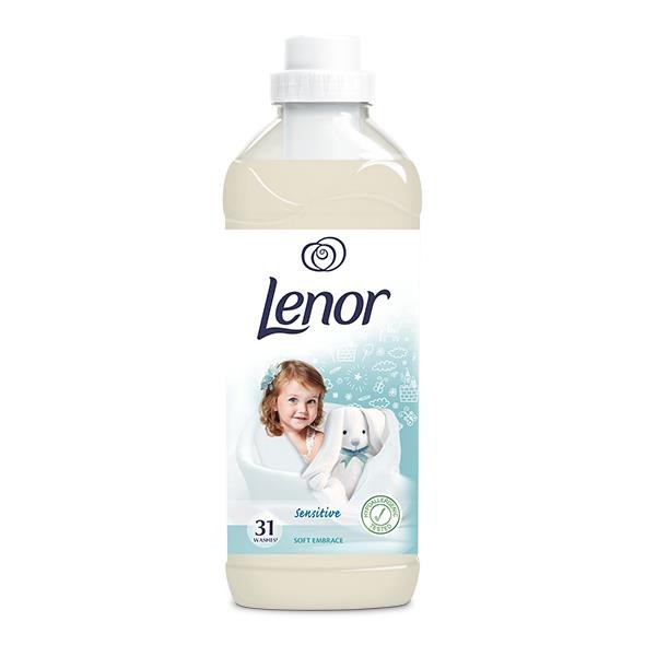 Lenor Sensitive - Soft Embrace,  płyn zmiękczający do płukania tkanin, poj. 930 ml (31 prań)