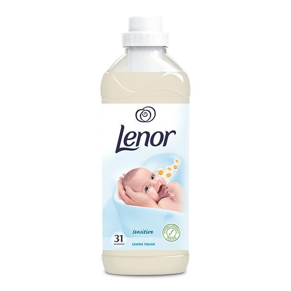 Lenor Sensitive - Gentle Touch, płyn zmiękczający do płukania tkanin, poj. 930 ml (31 prań)