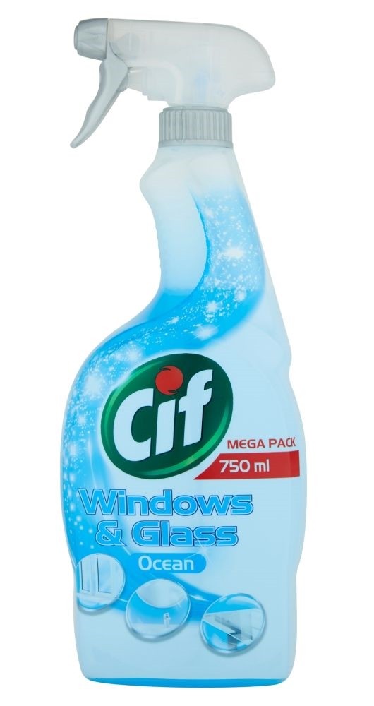 Cif - Windows & Glass Ocean, spray do szyb i szkła, poj. 750 ml