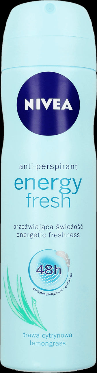 NIVEA Energy Fresh 48 h - antyperspirant w areozolu dla kobiet, trawa cytrynowa, poj. 150 ml