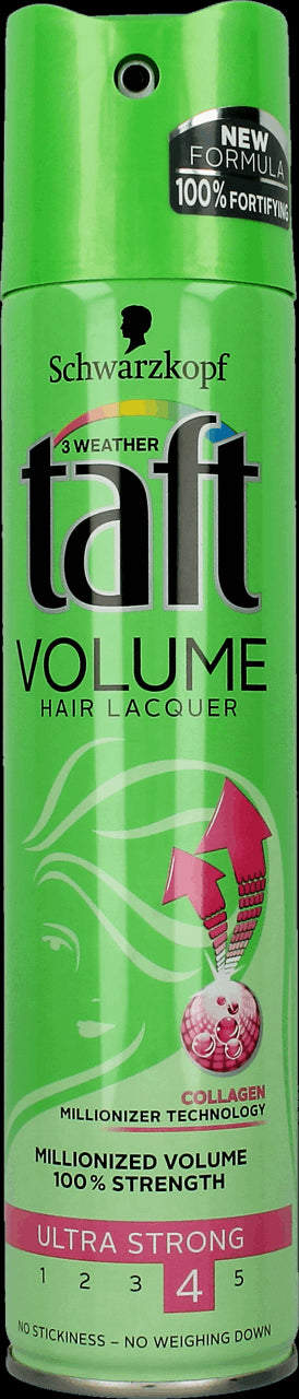 Taft Volume hairspray, ultra strong, 250 ml capacity