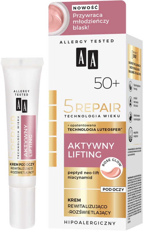 AA 5 Repair Age Technology - Revitalizing & Brightening Eye Cream 50+, 0.51 fl oz (15 ml)