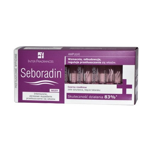Seboradin Niger - płyn przeciw wypadaniu włosów, poj. 14 ampułek x 5,5 ml
