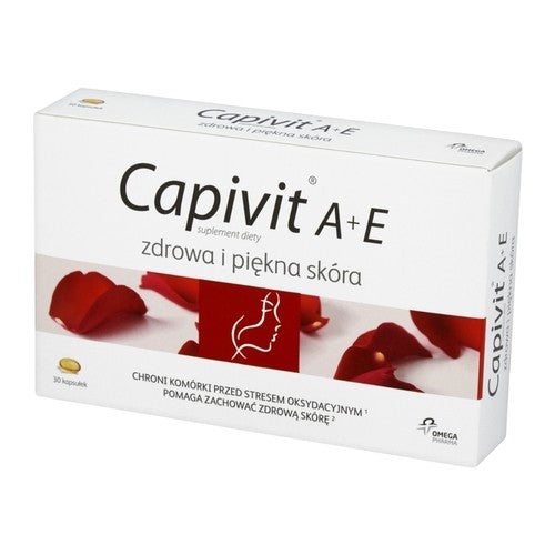 Capivit A + E, Forte System, Healthy and beautiful skin, capsules, 30 pcs.