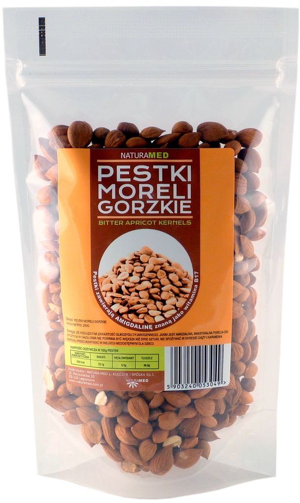 Naturamed - apricot kernels, bitter, 250 g capacity