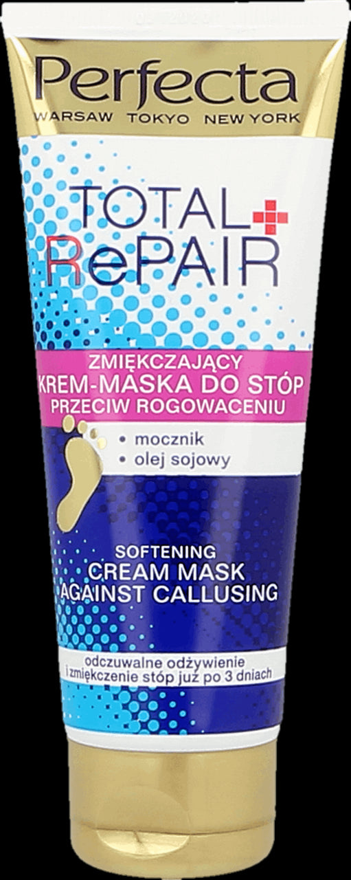 Perfecta Body - TOTAL REPAIR, Zmiękczający KREM-MASKA do stóp przeciw rogowaceniu, poj. 100 ml