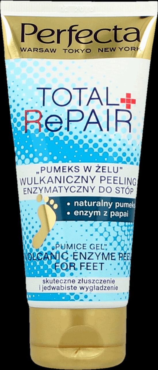 Perfecta Body - TOTAL REPAIR „Pumeks w żelu” WULKANICZNY PEELING enzymatyczny do stóp, poj. 80 g