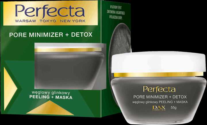 Perfecta PORE MINIMIZER + DETOX - węglowy glinkowy PEELING + MASKA, poj. 55 g
