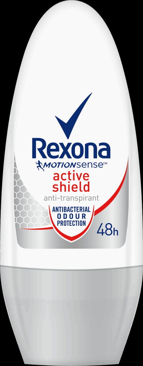 Rexona Active Shield - antyperspirant antybakteryjny w kulce dla kobiet, poj. 50 ml