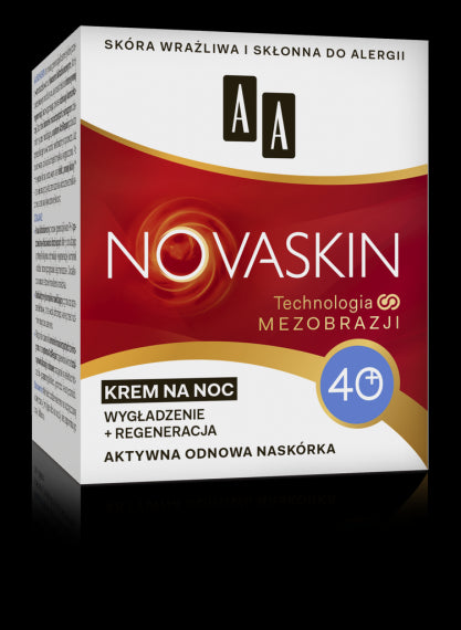 AA NOVASKIN - krem na noc 40+, wygładzenie + regeneracja, poj. 50 ml