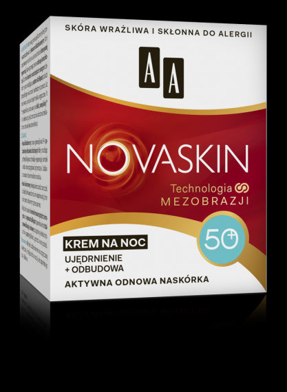 AA NOVASKIN - krem na noc 50+, ujędrnienie + odbudowa, poj. 50 ml