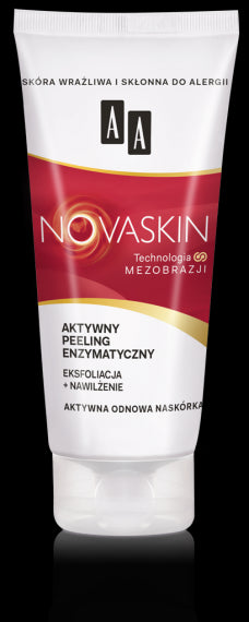 AA NOVASKIN - aktywny peeling enzymatyczny, eksfoliacja + nawilżenie, poj. 75 ml