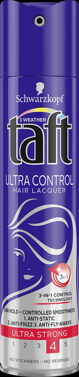 Taft Ultra Control - supermocny lakier do włosów, poj. 250 ml