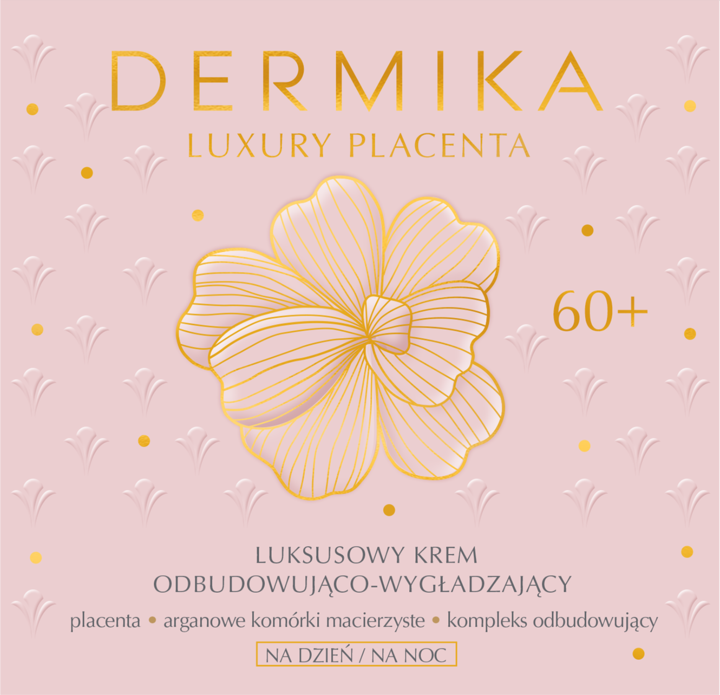 Dermika Luxury Placenta – Restorative & Smoothing Day and Night Cream 60+, 1.69 fl oz (50 ml)