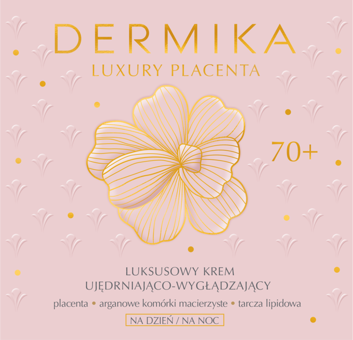 Dermika Luxury Placenta - Firming & Smoothing Day & Night Cream 70+, 1.69 fl oz (50 ml)