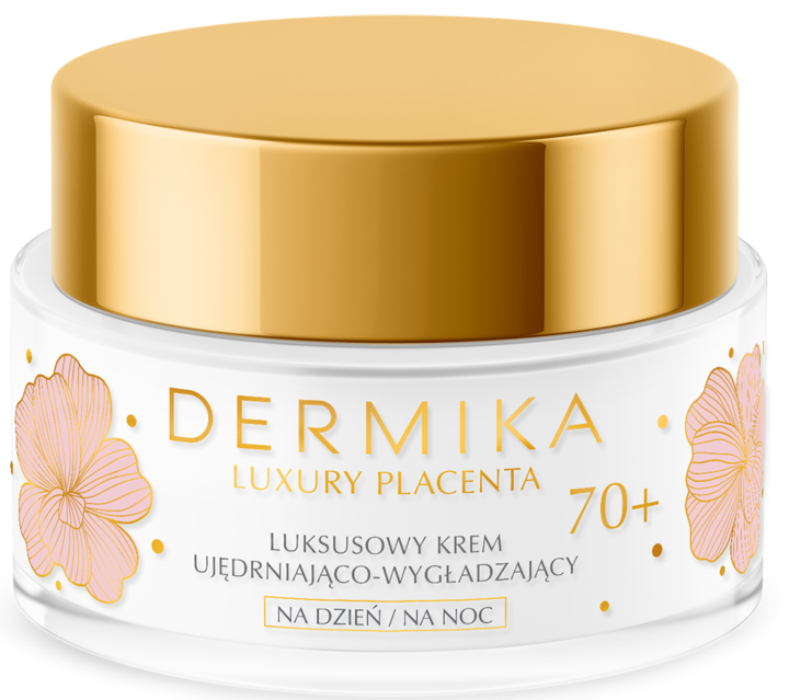 Dermika Luxury Placenta - Firming & Smoothing Day & Night Cream 70+, 1.69 fl oz (50 ml)