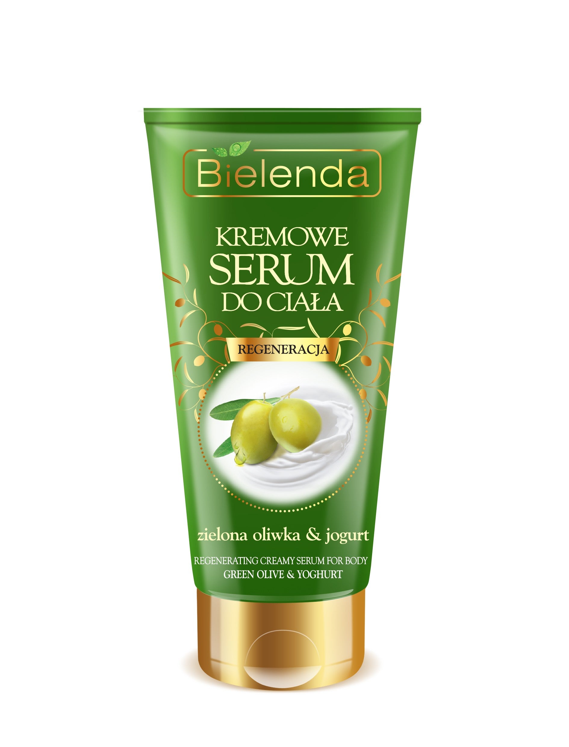 Bielenda KREMOWE SERUM DO CIAŁA – REGENERACJA zielona oliwka & jogurt, poj. 200 ml