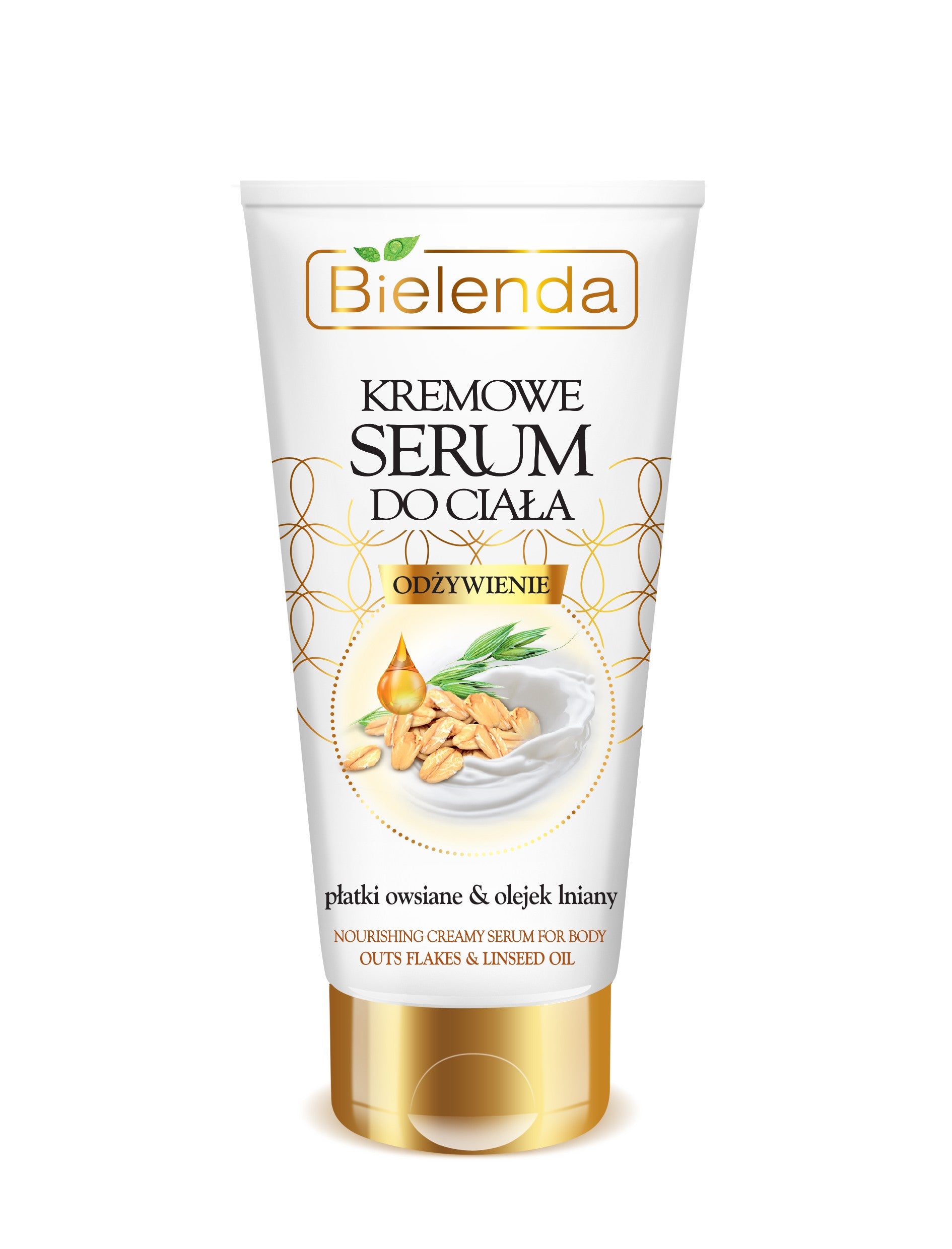 Bielenda KREMOWE SERUM DO CIAŁA – ODŻYWIENIE, płatki owsiane & olejek lniany, poj. 200 ml