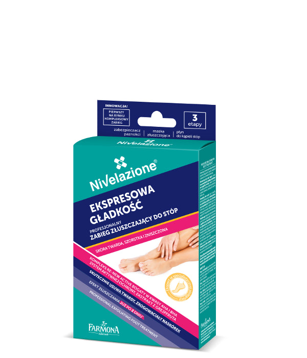 Nivelazione Stopy - EKSPRESOWA GŁADKOŚĆ, profesjonalny zabieg złuszczający do stóp