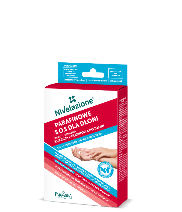 Nivelazione Dłonie - PARAFINOWE S.O.S. DLA DŁONI, trzystopniowa kuracja parafinowa do dłoni