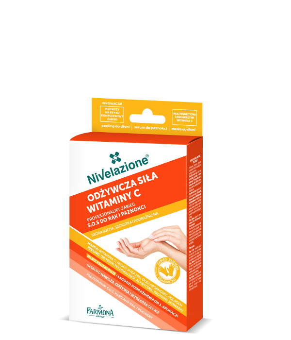 Nivelazione Dłonie - ODŻYWCZA SIŁA WITAMINY C, profesjonalny zabieg S.O.S. do rąk i paznokci