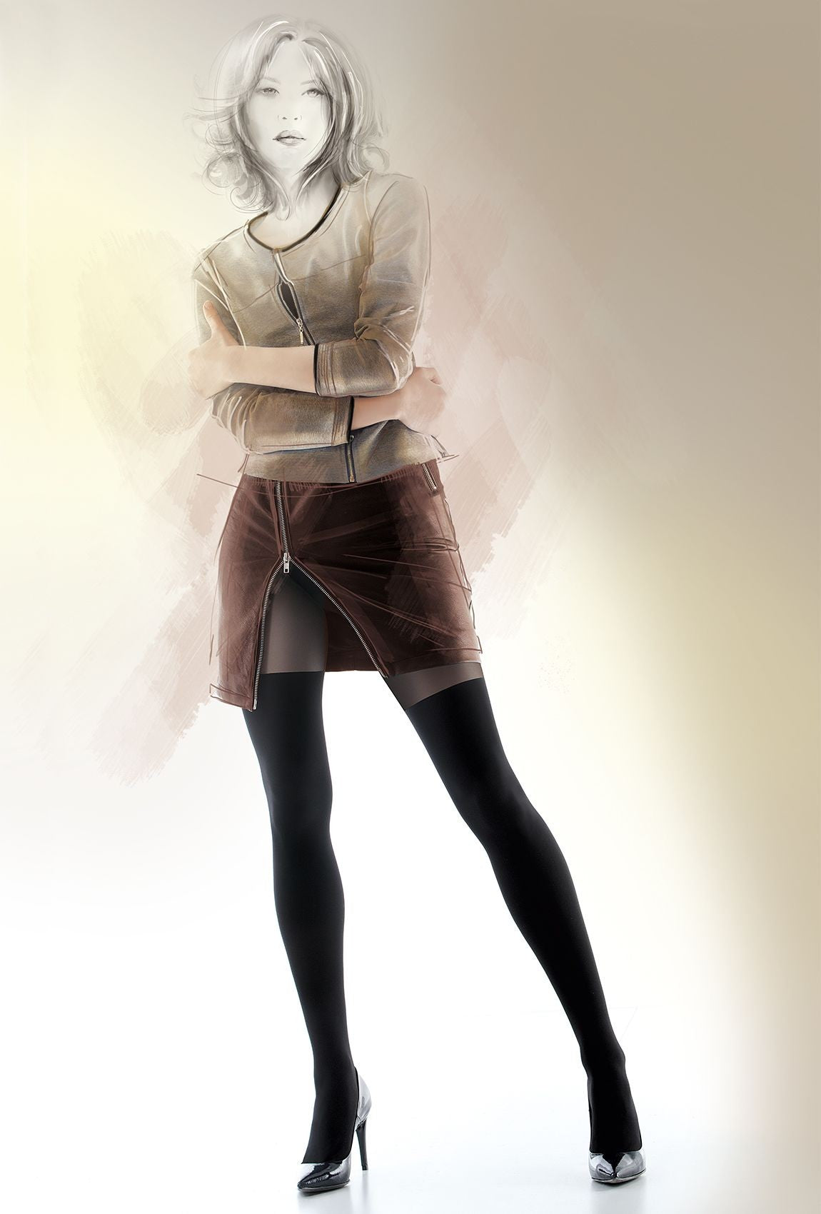 Girl-up w.25 - patterned tights