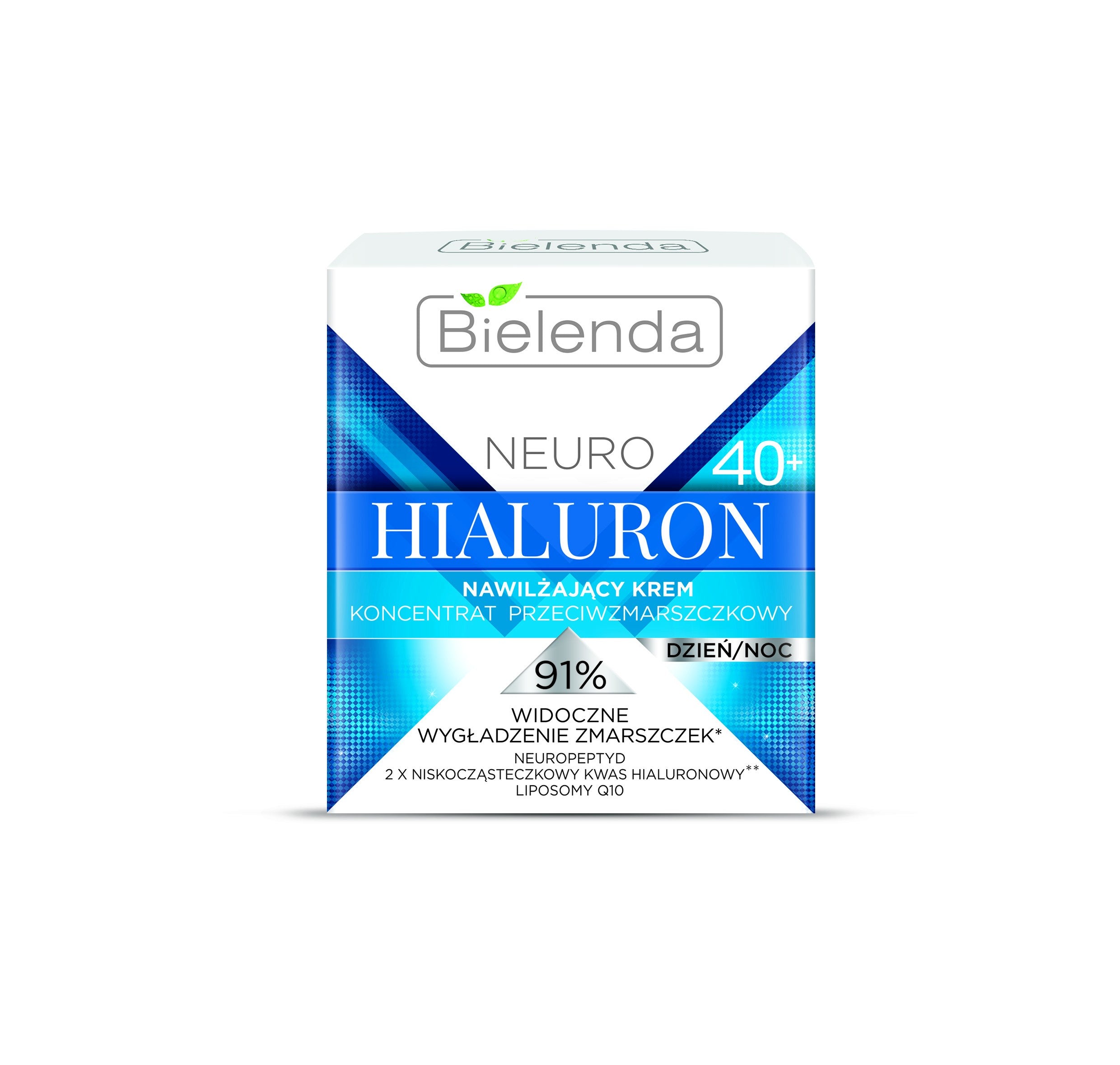 Bielenda NEURO HIALURON - moisturizing cream - anti-wrinkle concentrate 40+ day/night, volume 50 ml