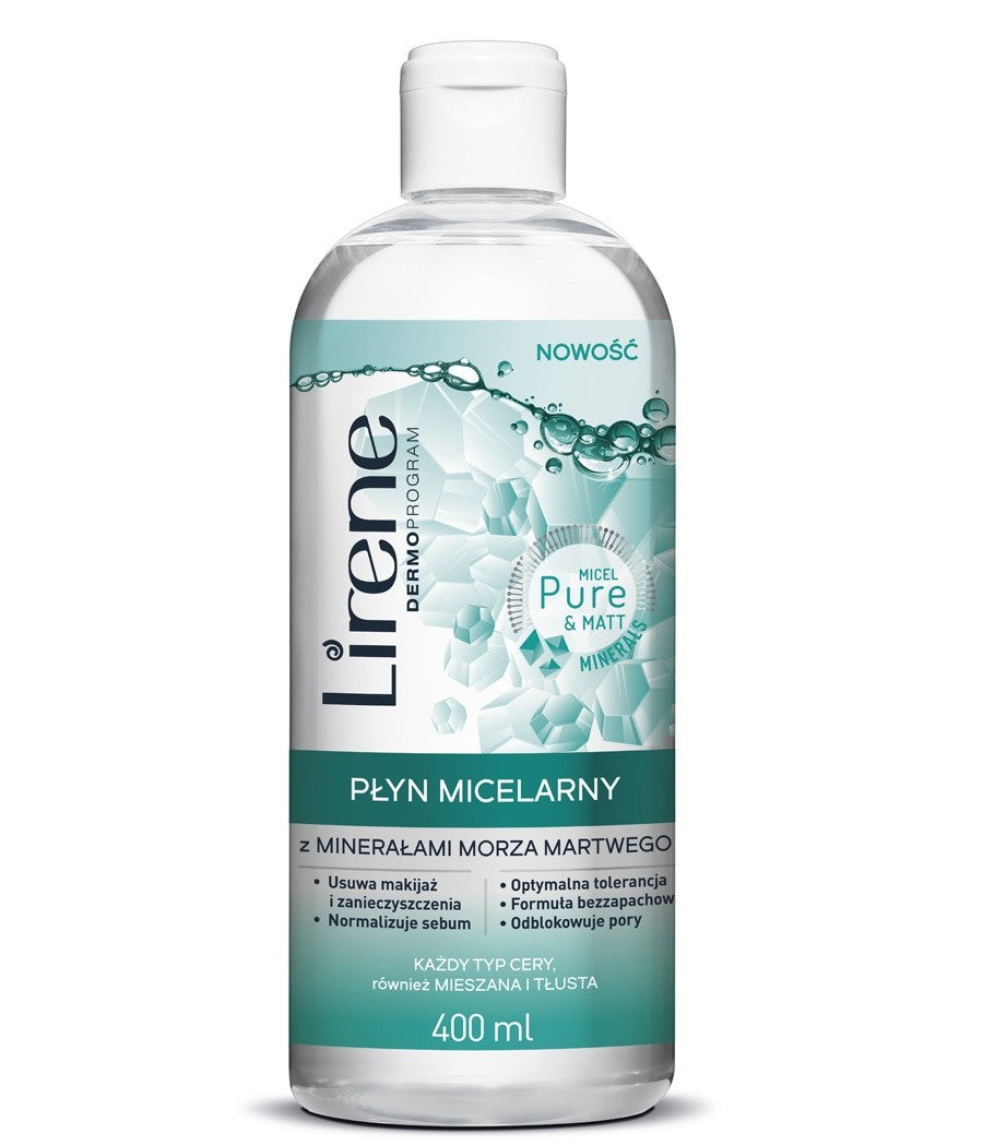 Lirene - micellar with Dead Sea minerals, all skin types, 400 ml capacity