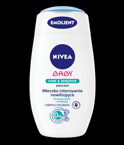 NIVEA Baby - hipoalergiczne mleczko intensywnie nawilżające, Pure & Sensitive, poj. 200 ml
