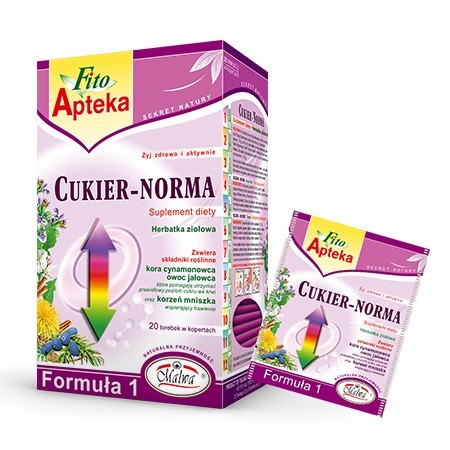 CUKIER-NORMA Formuła 1 - 20 torebek w kopertach aluminiowych po 2 g