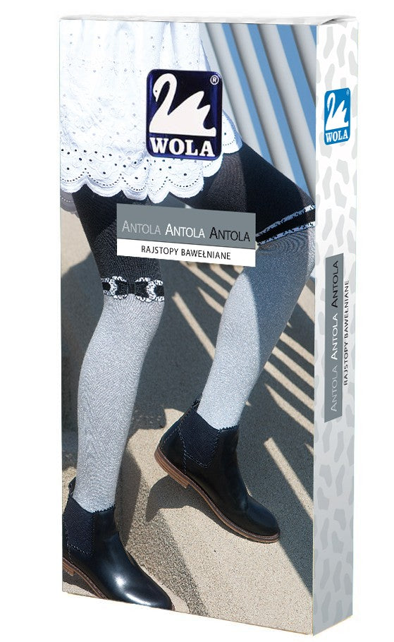 ANTOLA - rajstopy dziecięce wzorowane lurexem, 2-6 lat