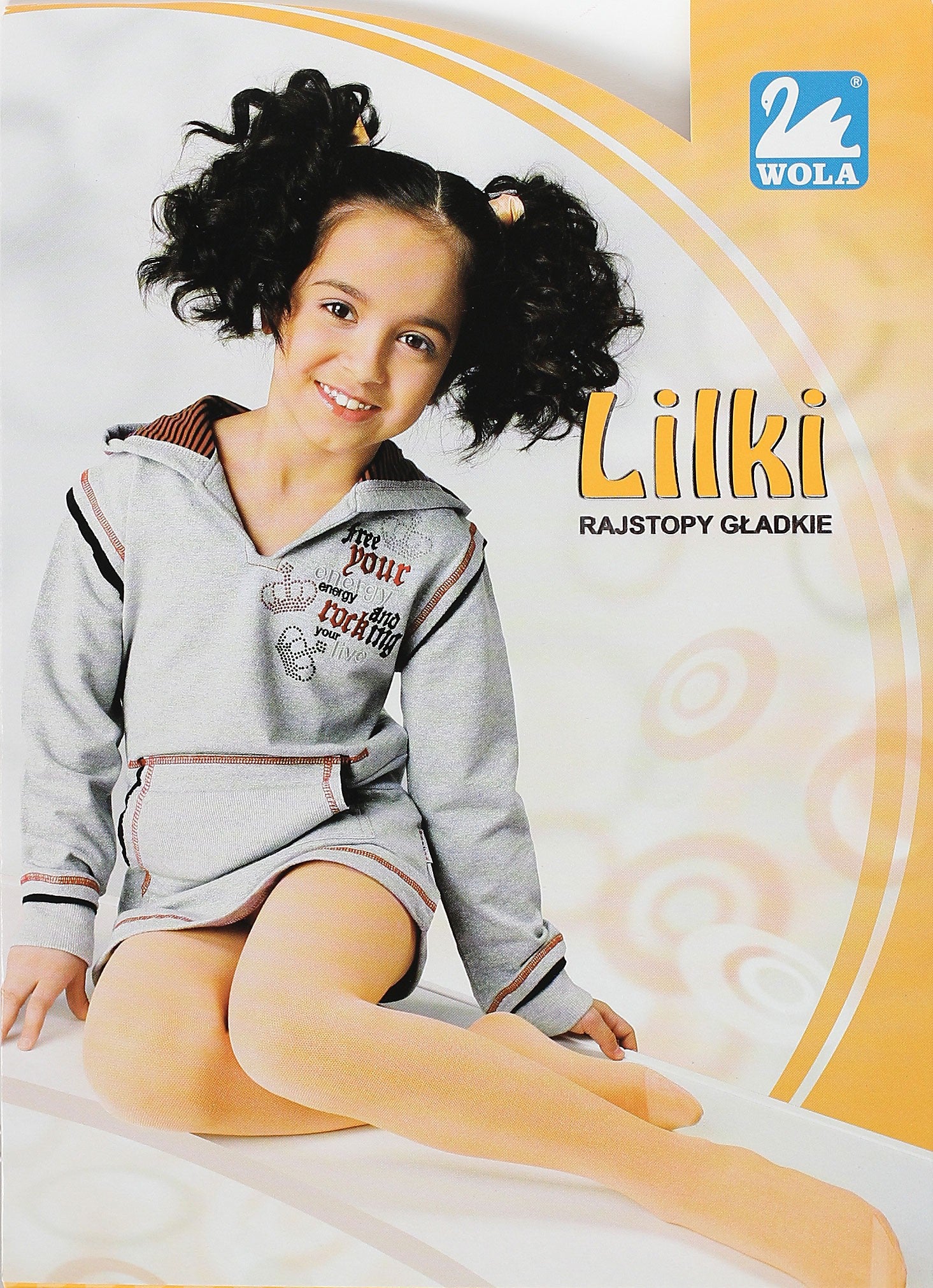 LILKI - rajstopy gładkie dziewczęce z cienkiej bawełny