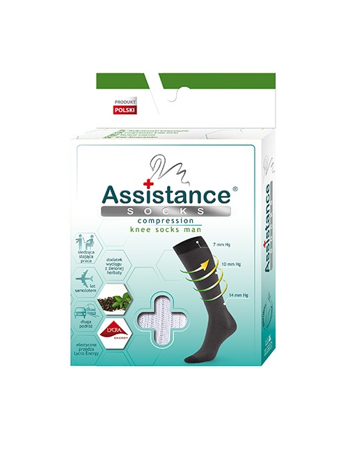 ASSISTANCE - podkolanówki męskie kompresyjne
