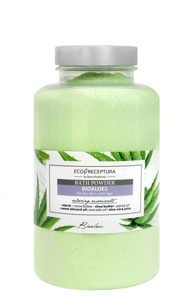 Eco Receptura Bioaloes - puder do kąpieli z olejami, poj. 300 g