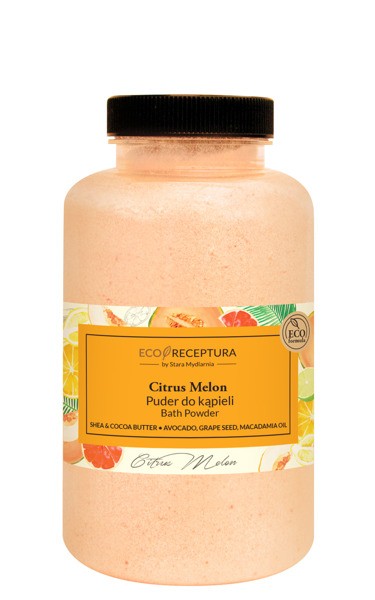 Eco Receptura Citrus Melon - puder do kąpieli z olejami, poj. 300 g