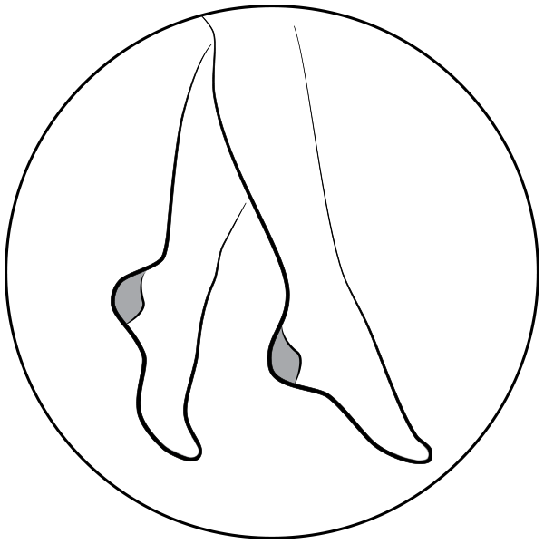 Sheer Black Back Seam Tights with Cuban Heel - 20 denier - CHIARA 00